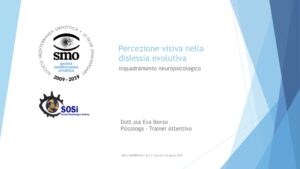 Percezione visiva nella dislessia evolutiva